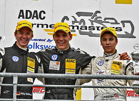 Den nordjyske MNJ-knægt ser frem til flere trio-optrædener på sejrspodiet i ADAC Formel Masters.